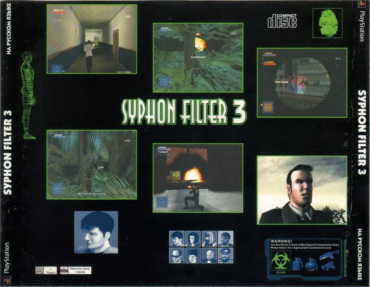 Notice Manuelle Seule – Syphon Filter 3 – Sony PlayStation 1 – PS1 – Plusieurs Langues